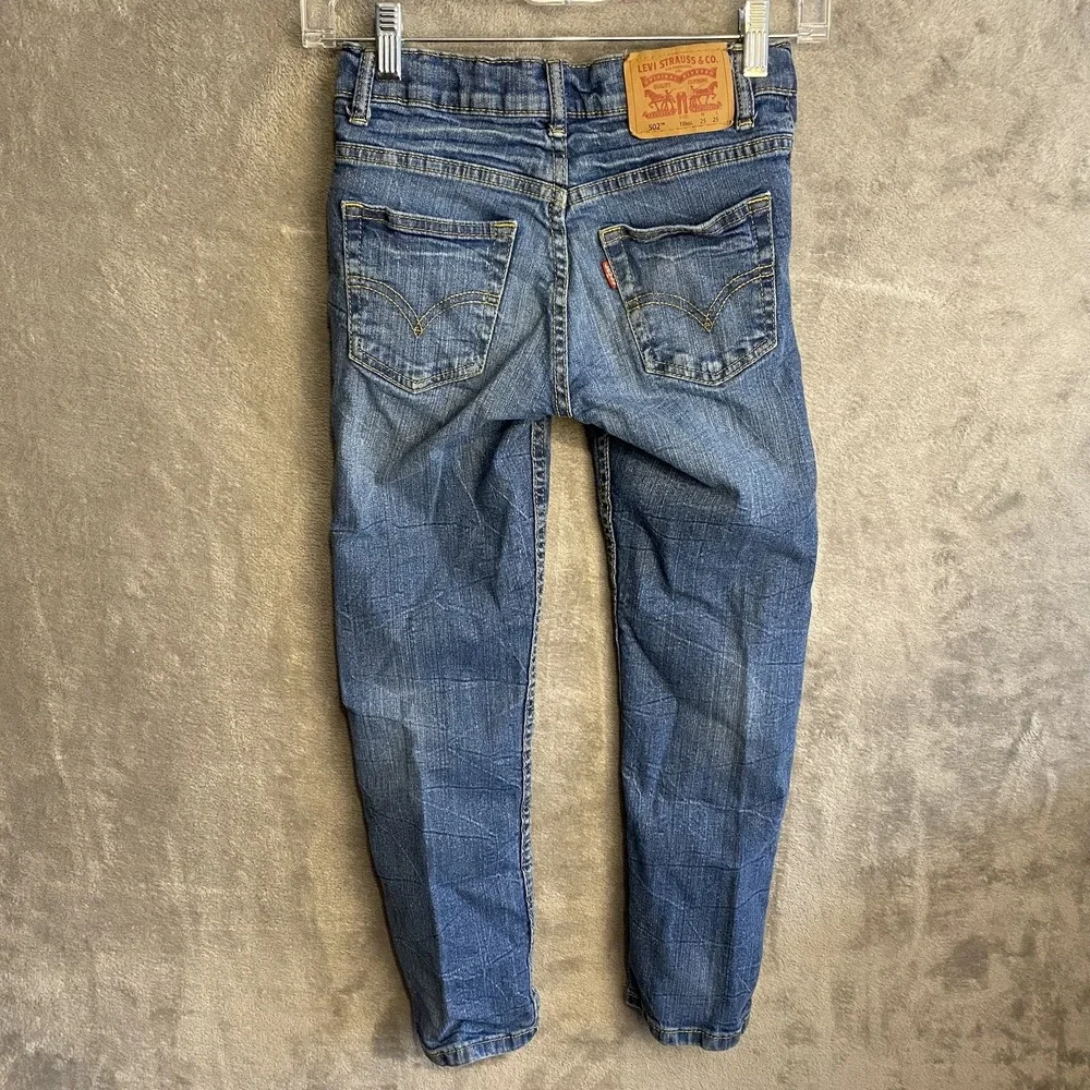Levi's 502 Regular Taper Jeans 10 Blue Denim